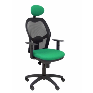 Jorquera green mesh chair seat black bali fixed headboard