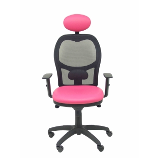 Jorquera malha assento da cadeira rosa negra similpiel cabeceira fixa