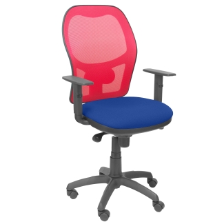 Jorquera mesh chair seat blue red bali