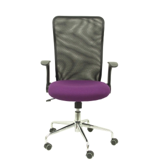 Minaya mesh chair seat backrest black purple bali