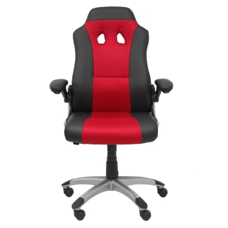Gaming Modèle Talave  Simili cuir Rouge Accoudoirs Relevables
