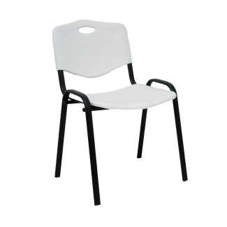 Pack 4 sillas Iso plastic PVC blanco