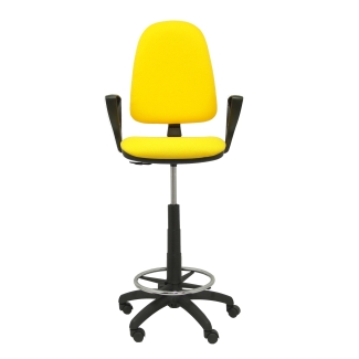 Ayna bali yellow stool fixed arms