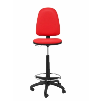 Ayna red stool similpiel