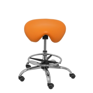 Alatoz stool orange similpiel