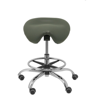 Alatoz dark gray stool similpiel