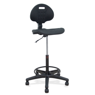 Paterna polyurethane stool black