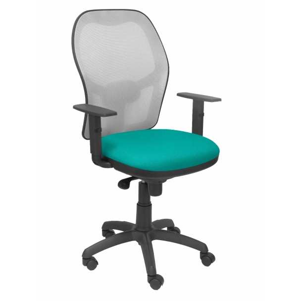 Jorquera mesh chair seat gray green light bali