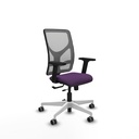 Motilla traslack malla gris bali morado brazos 2D base blanca  ruedas 65mm engomadas