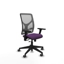 Motilla traslack malla gris bali morado brazos 3D base piramidal  ruedas 65mm engomadas