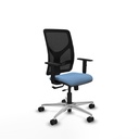 Motilla traslack malla negra bali azul cielo brazos 1D base aluminio  ruedas 65mm nailon