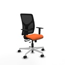 Motilla traslack malla negra bali naranja brazos 1D base blanca  ruedas 65mm nailon