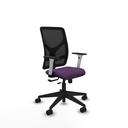 Motilla traslack malla negra bali morado brazos blancos base piramidal  ruedas 65mm nailon