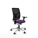 Motilla traslack malla negra bali morado brazos 3D base aluminio  ruedas 65mm engomadas