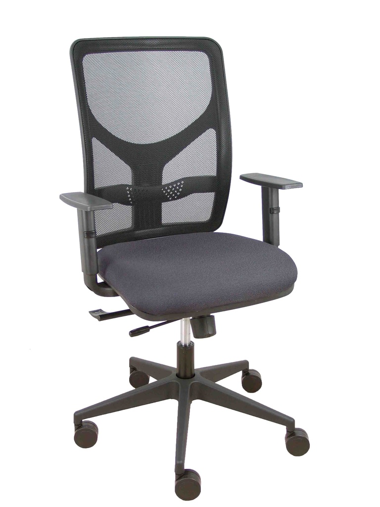 Silla Motilla traslack malla negra asiento bali gris oscuro brazo regulable