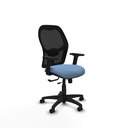 Alocén traslack malla negra bali azul cielo brazos 2D base poliamida  ruedas engomadas 50mm