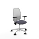 Cilanco blanca sincro malla blanca bali gris oscuro brazos 1D base blanca ruedas 65mm nailon