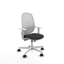 Cilanco blanca sincro malla blanca bali negro brazos blancos base blanca ruedas 65mm nailon