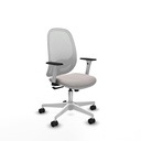 Cilanco blanca sincro malla blanca similpiel blanco brazos 1D base blanca ruedas 65mm nailon