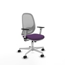 Cilanco blanca sincro malla gris bali morado brazos 1D base blanca ruedas 65mm nailon