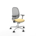 Cilanco blanca sincro malla gris similpiel crema brazos 1D base blanca ruedas 65mm engomadas