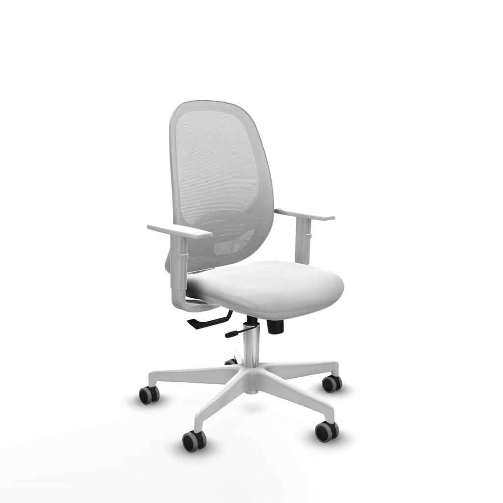 Cilanco blanca traslack malla blanca bali blanco brazos blancos base blanca ruedas 65mm engomadas