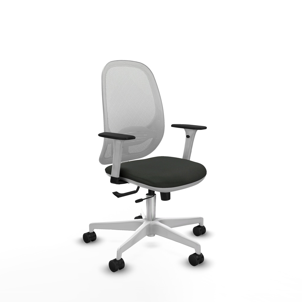 Cilanco blanca traslack malla blanca bali negro brazos 1D base blanca ruedas 65mm nailon