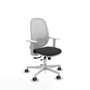 Cilanco blanca traslack malla blanca bali negro brazos blancos base blanca ruedas 65mm engomadas