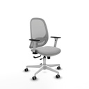 Cilanco blanca traslack malla gris bali gris claro brazos 1D base blanca ruedas 65mm engomadas