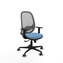 Cilanco sincro malla gris bali azul cielo brazos 1D base nailon ruedas 65mm engomadas