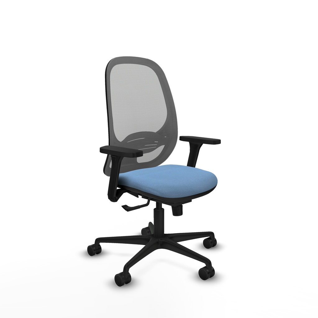 Cilanco sincro malla gris bali azul cielo brazos 3D base nailon ruedas 65mm nailon
