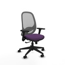 Cilanco sincro malla gris bali morado brazos 3D base piramidal ruedas 65mm nailon