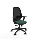 Cilanco sincro malla negra bali verde botella brazos 2D base piramidal ruedas 65mm nailon
