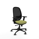 Cilanco sincro malla negra bali verde oliva brazos 2D base nailon ruedas 65mm engomadas