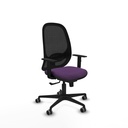 Cilanco sincro malla negra bali morado brazos 1D base nailon ruedas 65mm engomadas