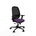 Cilanco sincro malla negra bali morado brazos 2D base nailon ruedas 65mm nailon