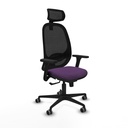 Cilanco sincro malla negra bali morado brazos 3D base nailon cabecero 2D ruedas 65mm engomadas
