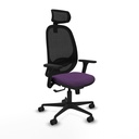 Cilanco sincro malla negra bali morado brazos 3D base nailon cabecero 2D ruedas 65mm nailon