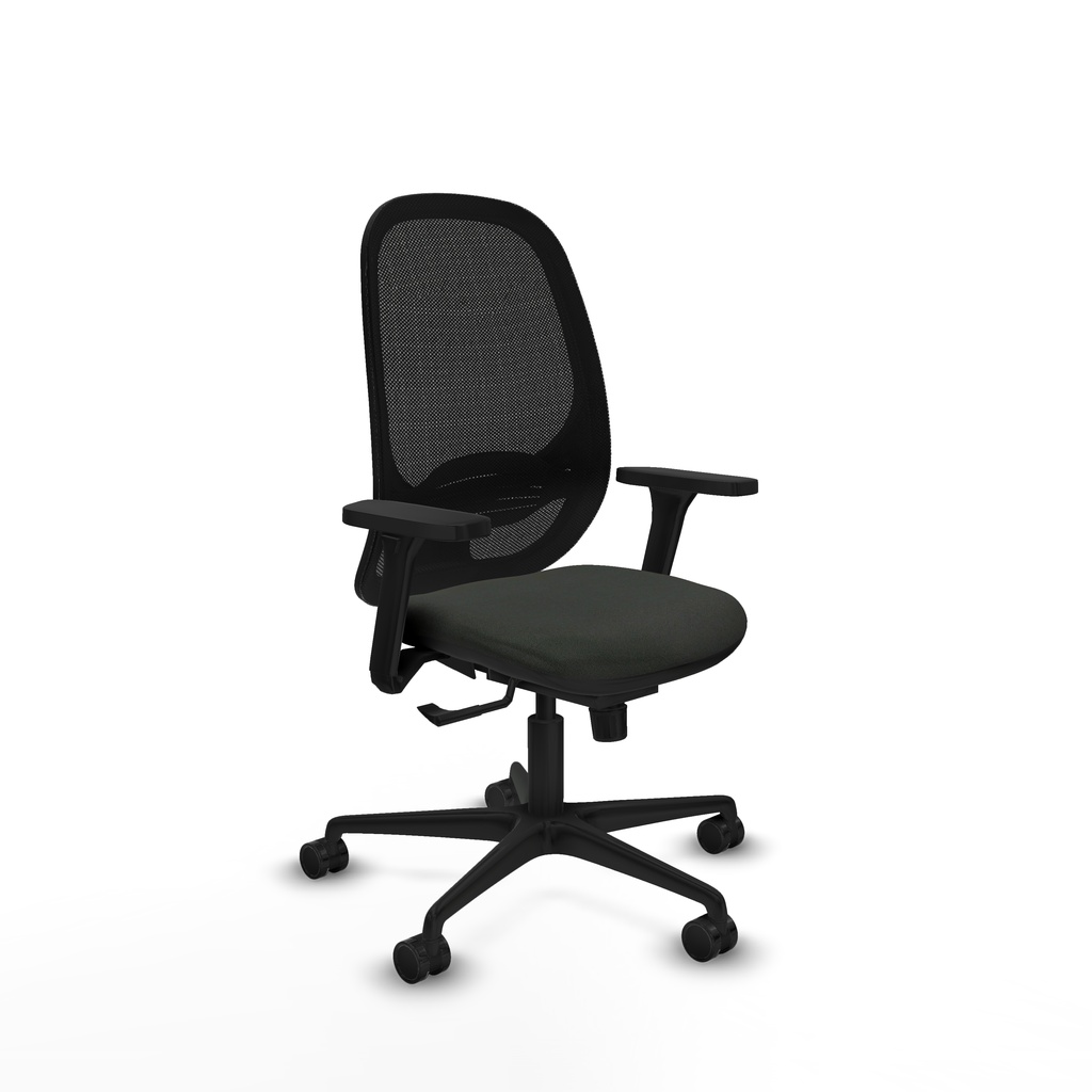 Cilanco sincro malla negra bali negro brazos 3D base nailon ruedas 65mm nailon