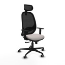 Cilanco sincro malla negra similpiel blanco brazos 1D base nailon cabecero 2D ruedas 65mm engomadas