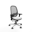 Cilanco traslack malla gris bali blanco brazos 3D base aluminio ruedas 65mm engomadas