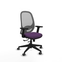 Cilanco traslack malla gris bali morado brazos 2D base piramidal ruedas 65mm engomadas