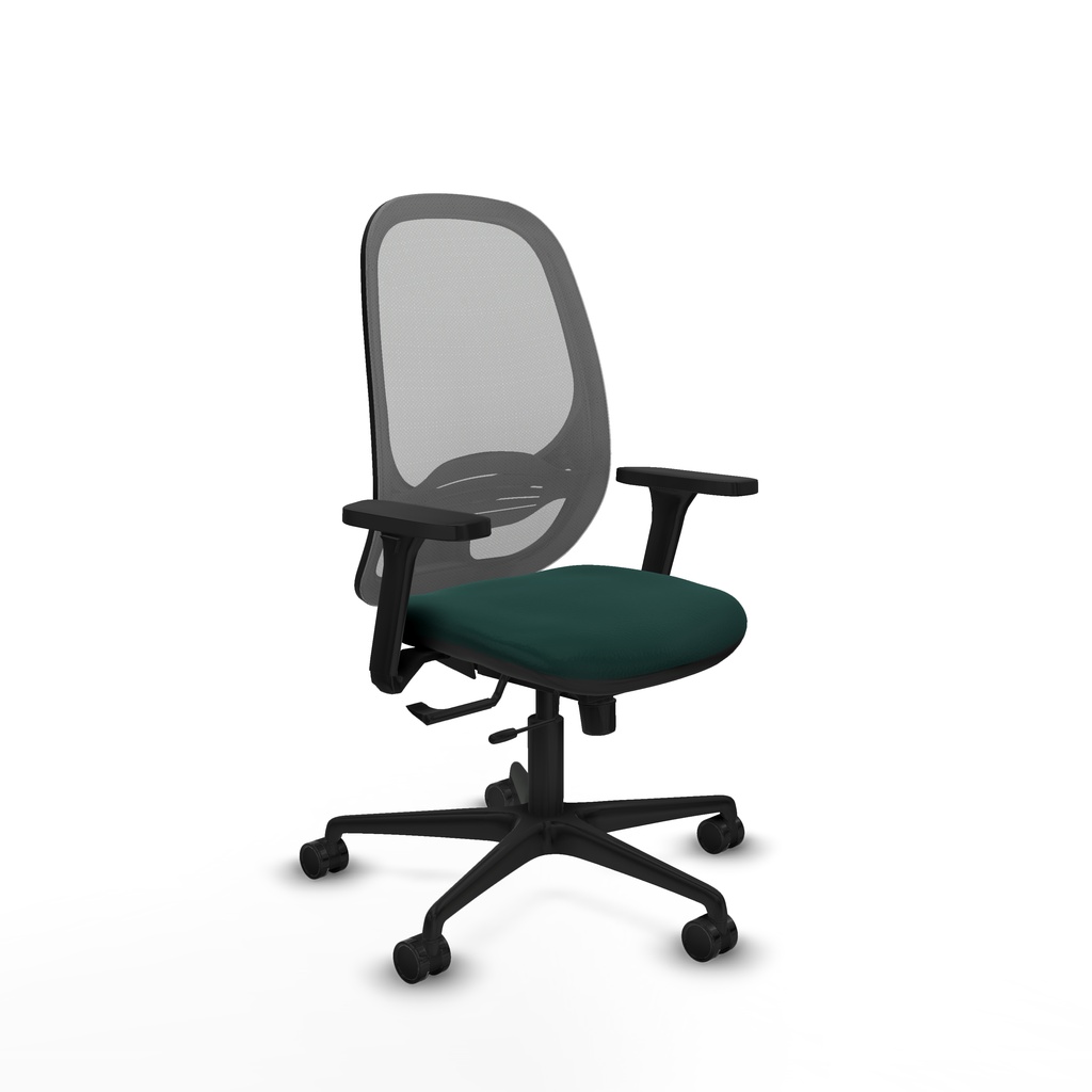 Cilanco traslack malla gris similpiel verde botella brazos 3D base nailon ruedas 65mm nailon