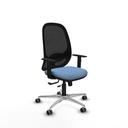 Cilanco traslack malla negra bali azul cielo brazos 1D base aluminio ruedas 65mm engomadas