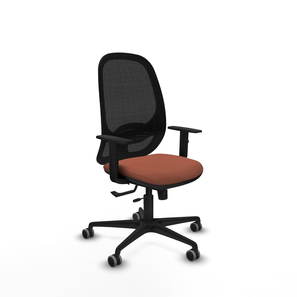 Cilanco traslack malla negra bali marrón brazos 1D base nailon ruedas 65mm engomadas