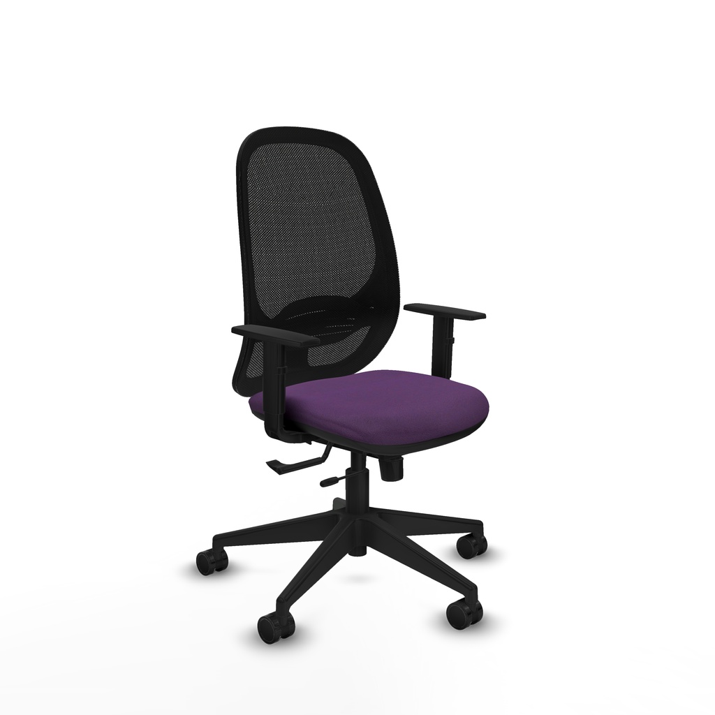 Cilanco traslack malla negra bali morado brazos 1D base piramidal ruedas 65mm nailon