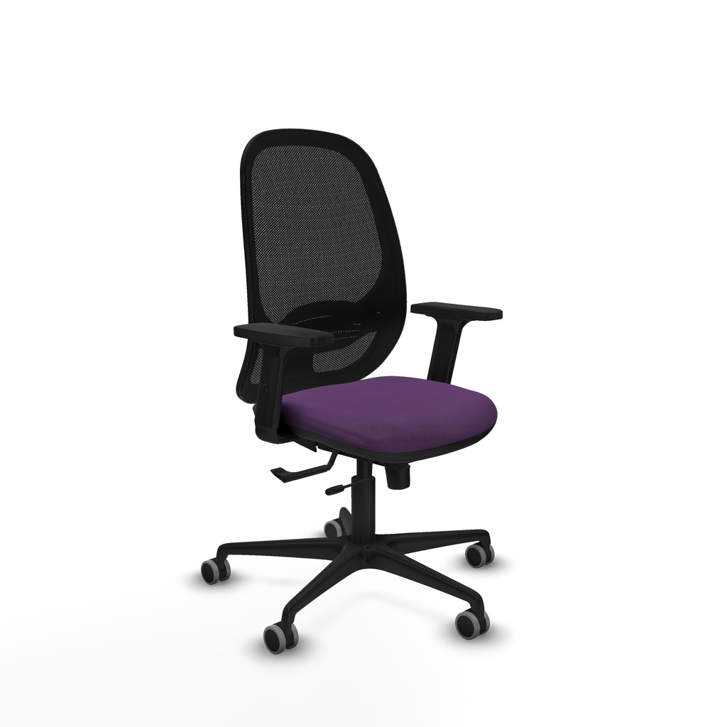 Cilanco traslack malla negra bali morado brazos 2D base nailon ruedas 65mm engomadas