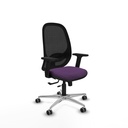 Cilanco traslack malla negra bali morado brazos 2D base aluminio ruedas 65mm engomadas