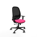 Cilanco traslack malla negra similpiel rosa brazos 1D base nailon ruedas 65mm engomadas