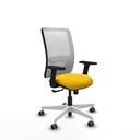 Zulema sincro malla blanca bali amarillo brazos 2D base blanca  ruedas 65mm engomadas